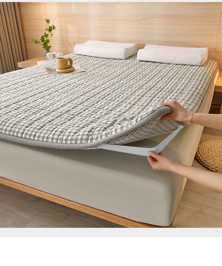 Wuyinliangpin Class A Antibacterial Pure Cotton Mattress Cover, Foldable, Double Bed Pad for Home Use, 1.5*2 Meters 10
