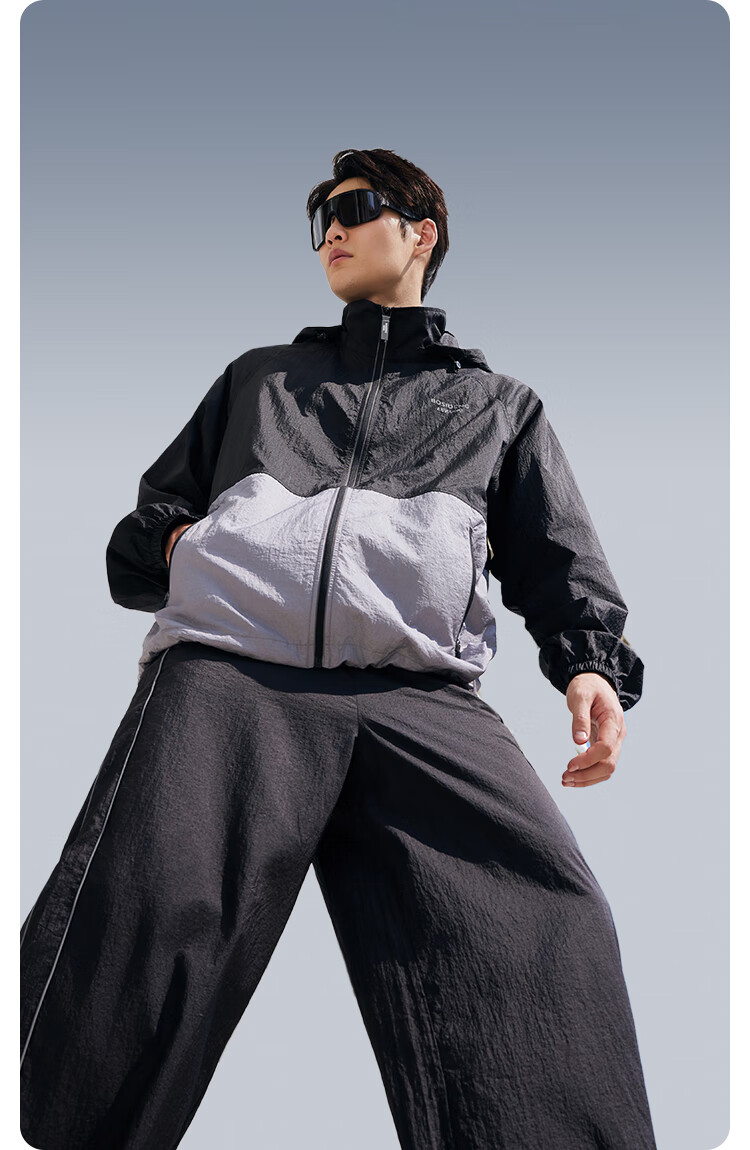 BOSIDENG Unisex Cooling Breathable Sun Protection Jacket Outdoor Fishing Sports Colorblock Couple Jacket 7