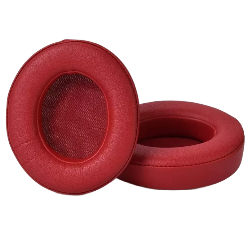 PENGGU Suitable for Beats Studio3 Ear Cups Second Generation Recording Engineer 2 Original Earphone Covers, Foam Covers, Lambskin Covers, Monster Headphones, Universal Accessories for Repair, Lambskin Deep Red Color