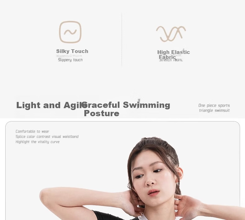 Li-Ning Women's One-Piece Skirt Swimsuit Slimming Chlorine-Resistant Quick-Dry Spa Swimwear Black M 3