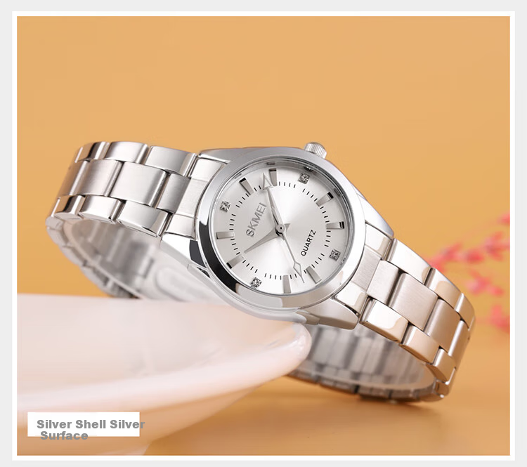 Skmei Fashionable, Unique, Light Luxury High-End Calendar National Watch Quartz Wristwatch Mechanical Style Women's Birthday Gift 7070 12