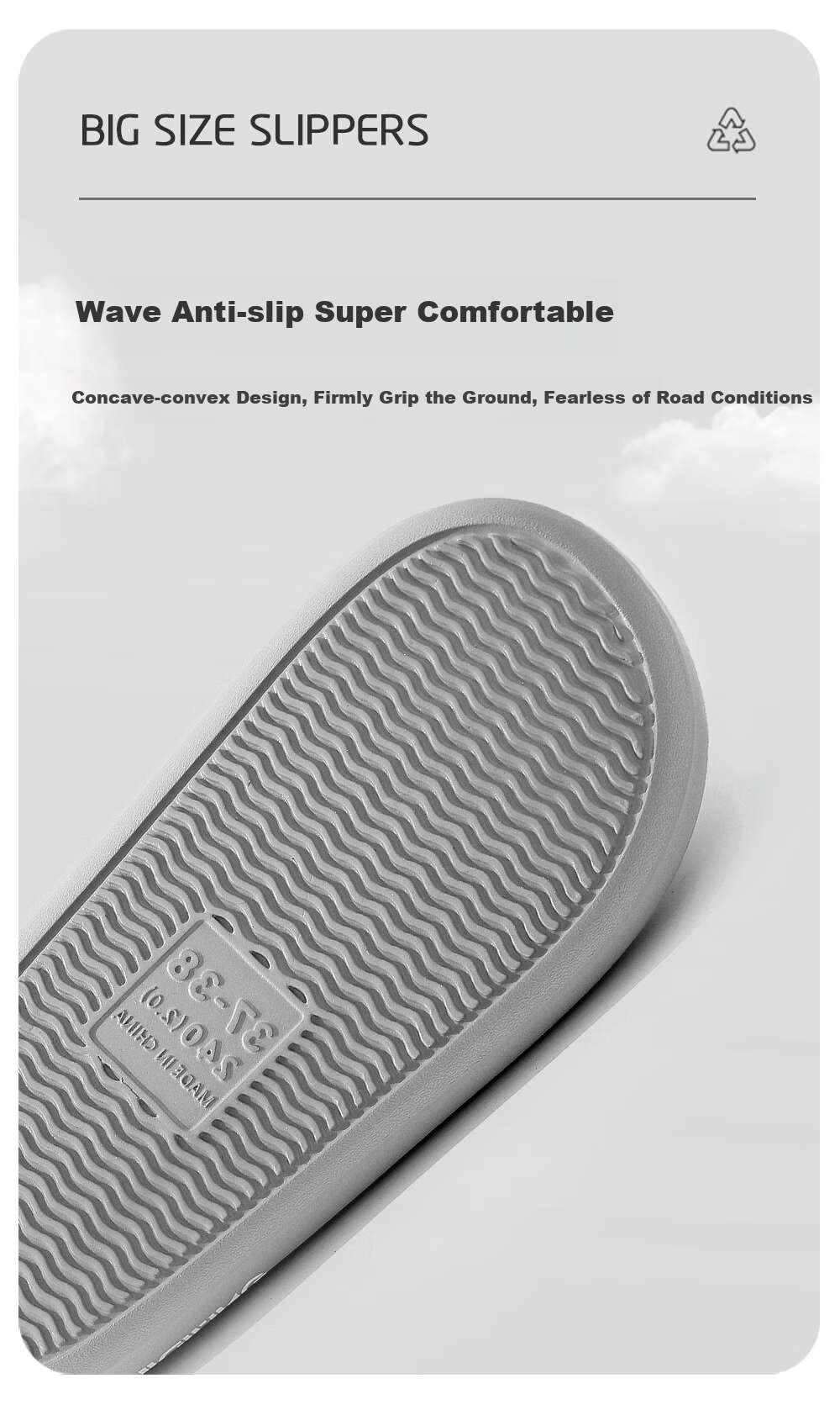 XGGC Extra-Large Banana Boat Slippers for Men And Women, Summer Home Use Non-Slip Trendy Outdoor Slippers, Milk Tea Brown, Size 44-45 4