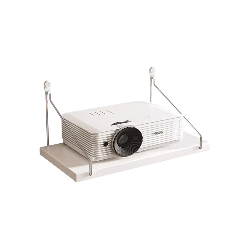 Jingjiayi Projector Stand, Wall-Mounted Tray Storage Rack, 30*24 Cm, Wall-Mounted without Drilling, Router Placement Rack