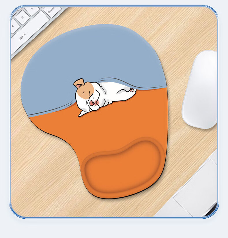 JPLAYER Women's Wrist Support Pad Creative Minimalist Laptop Mouse Wrist Rest Non-Slip Silicone Mouse Pad Wrist Protector for Men 10