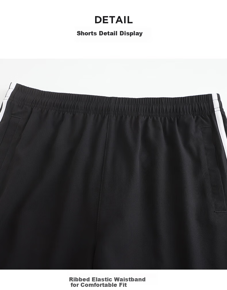 Adidas Summer Sports Moisture-Wicking Running Quick-Dry Short Sleeve And Shorts Set, Black/gold, Size L 10