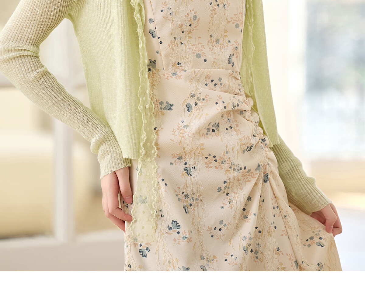 Pincai Women's Summer Ice Silk Lace Tie Cardigan Thin Shawl Air Conditioning Shirt P52Z070 55