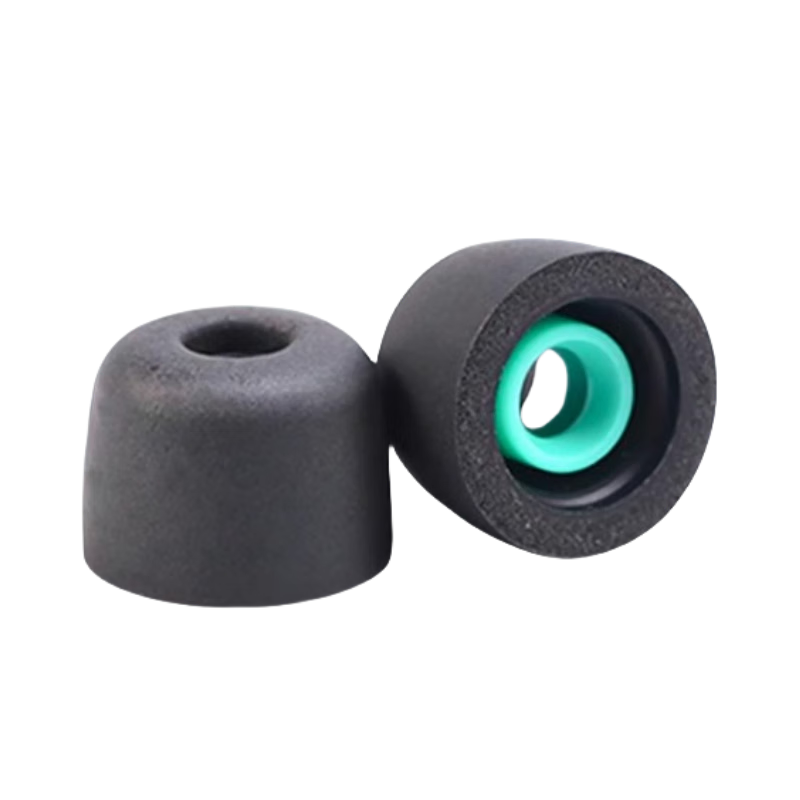 ESCASE Earphone Caps Earbud Covers for Sony XM5 XM4 WF-1000 Soft Memory Foam In-Ear Replacement Noise Cancelling Black Small Size S