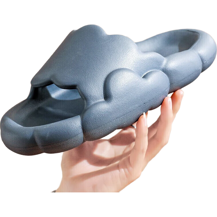 Huamei Jianbu Couple Style Soft Sole Comfortable Slip-On Sandals Durable Men's HM7008 Dark Gray Size 42-43