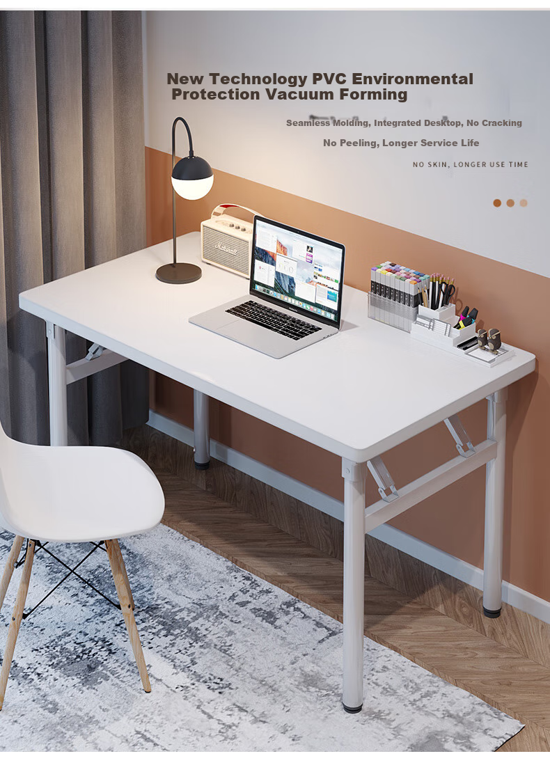 Quanpinwu Foldable Desk, Computer Table, Desktop Student Long Table, Bedroom Simple Writing Desk, Study Desk, Office Desk 7