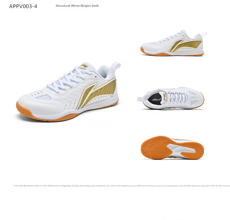 Li-Ning Table Tennis Shoes Eagle Eye 3.0, Non-Slip, Wear-Resistant, Breathable, Professional Training Sports Shoes, Unisex, White/glossy Blue, Size 43 10