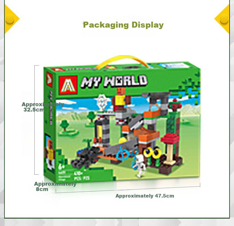 Quweitongnian My World Building Block Toy Miniature World Boy's Assembly Model Boy's And Girl's Christmas Gift 12