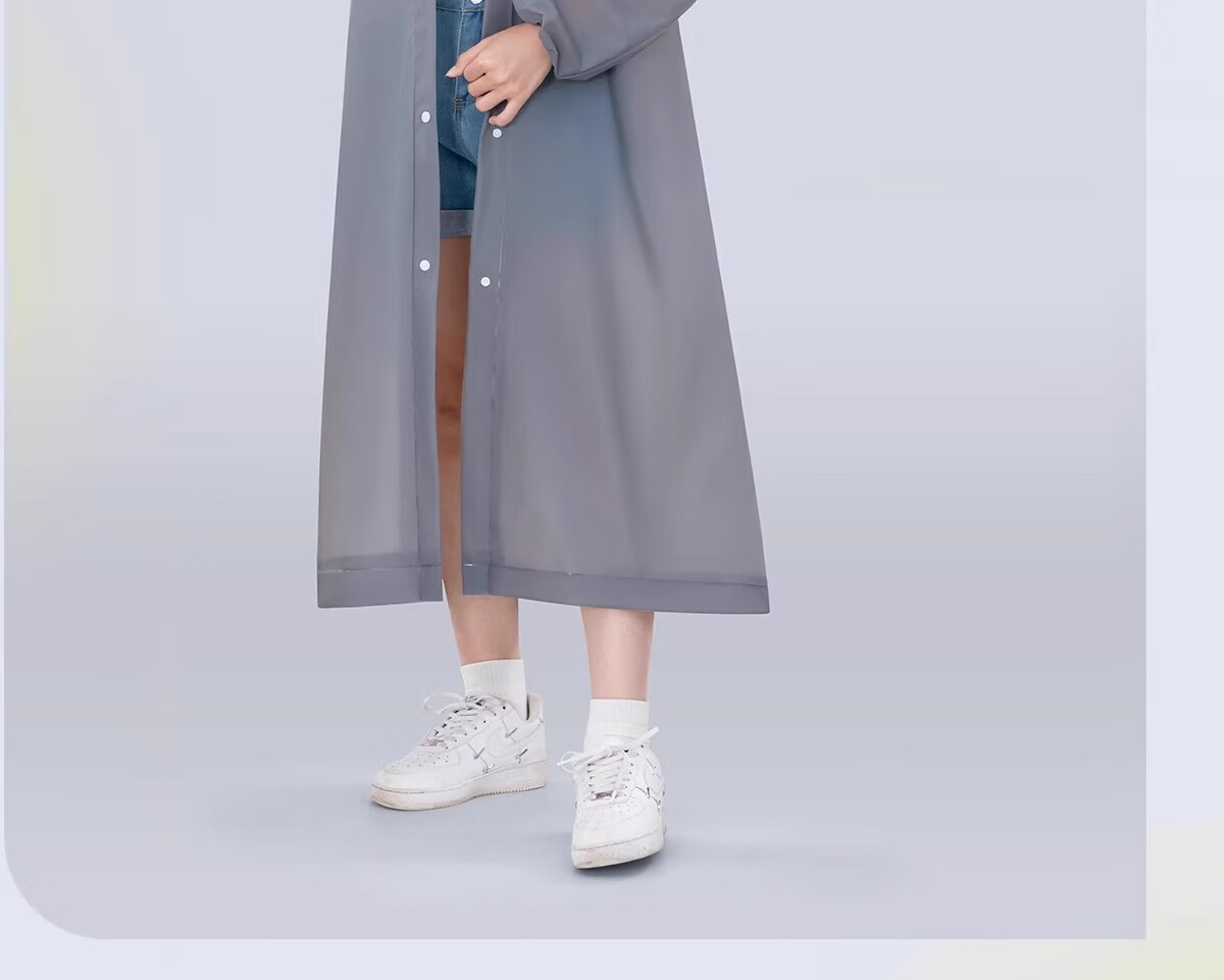ToMill Reusable Raincoat, Thickened Adult Portable Rain Poncho for Outdoor Cycling, Hiking, Trekking, Long Style with Hood 14