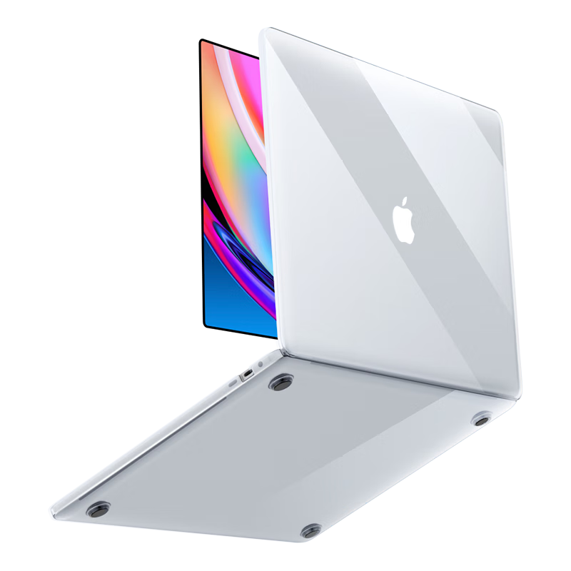 BIAZE Compatible with Apple MacBook Air 13.6-Inch M4/M3/M2 Laptop Protective Case, 2025/24/22 Models, Transparent Crystal Shell A3113/A3240