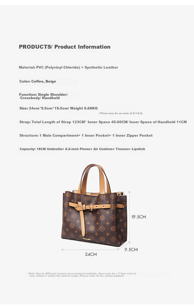 Aokang Women's Handbag, 2026 New Trendy Luxury Tote Bag, Commuter Crossbody Shoulder Bag, Birthday Mother's Day Gift for Girlfriend Or Wife 7