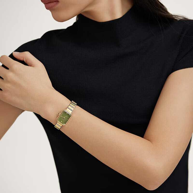 Женские часы LOLA ROSE Sugar Cube, зеленые, с кварцевым механизмом, стальной корпус и ремешок, водостойкость до 3 АТМ