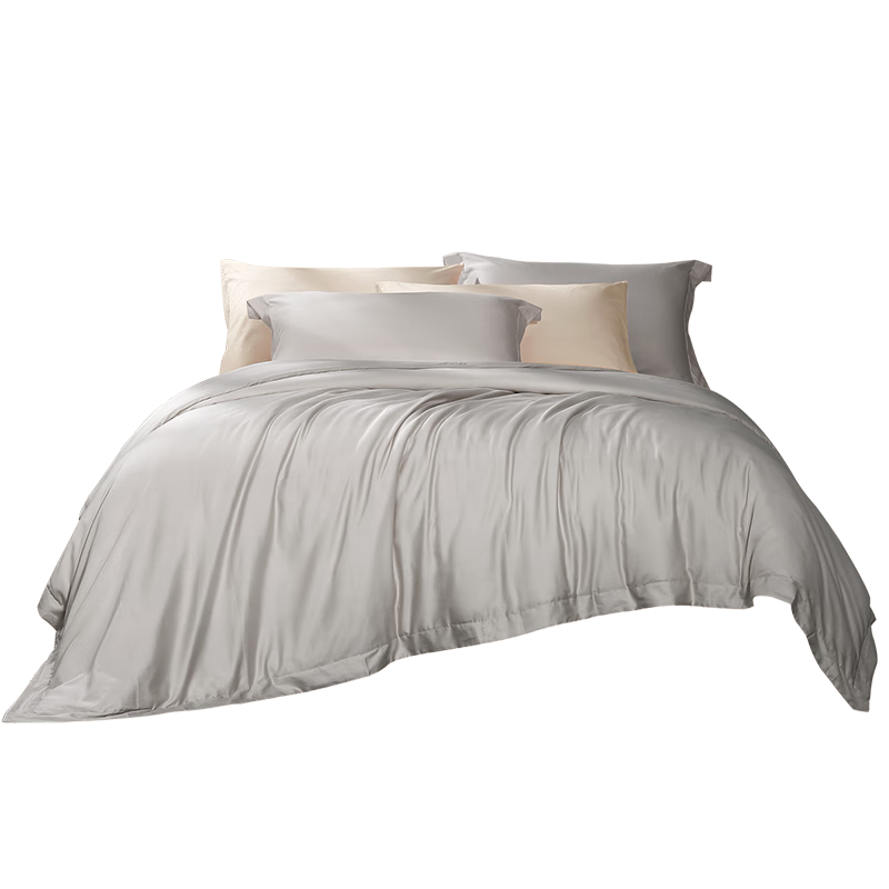 FUANNA Cotton Duvet Cover Single Piece 80-Count Long-Staple Cotton Sateen Antibacterial Quilt Cover Full Cotton Double/Single Duvet Cover for 1.5m Bed