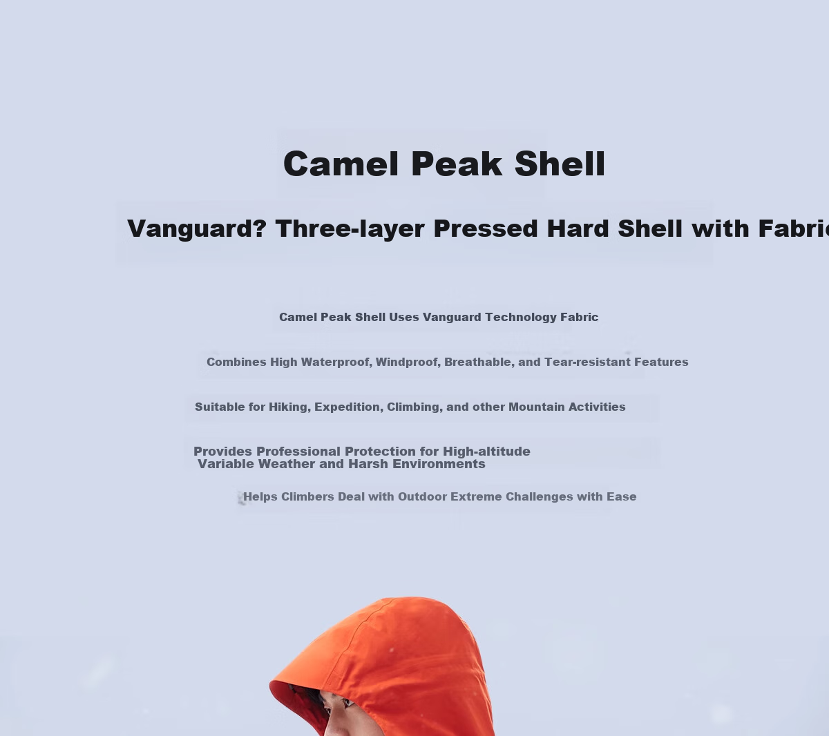 CAMEL Outdoor Hardshell Jacket for Men And Women, 3L Waterproof Rainproof Mountaineering Coat, Professional Storm Protection, Model 1864, Size L 7