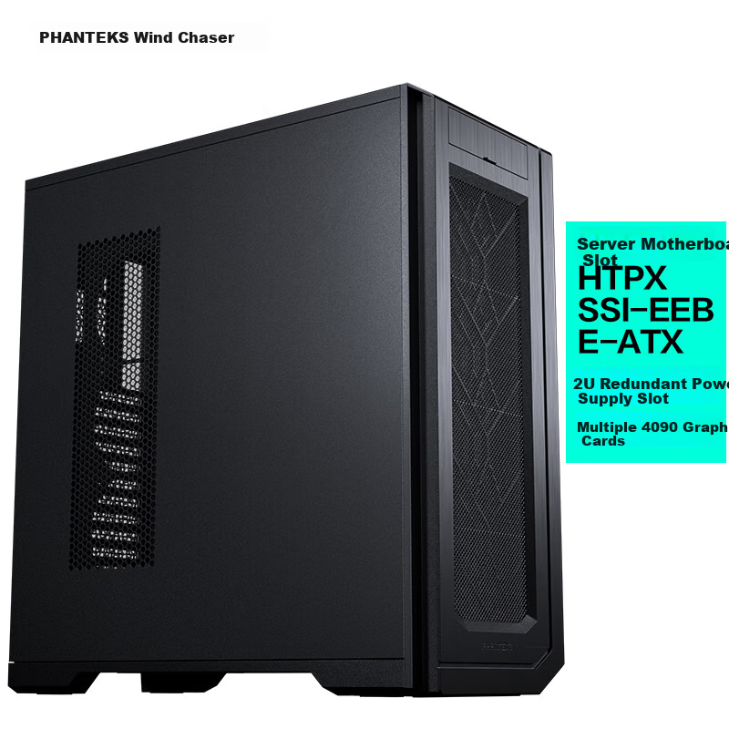 PHANTEKS ENTHOO PRO II Non-Side-Through PK620 Full Tower NAS Enterprise Server AI Workstation Case (SSI-EEB/11xPCI/deep Learning/5090)