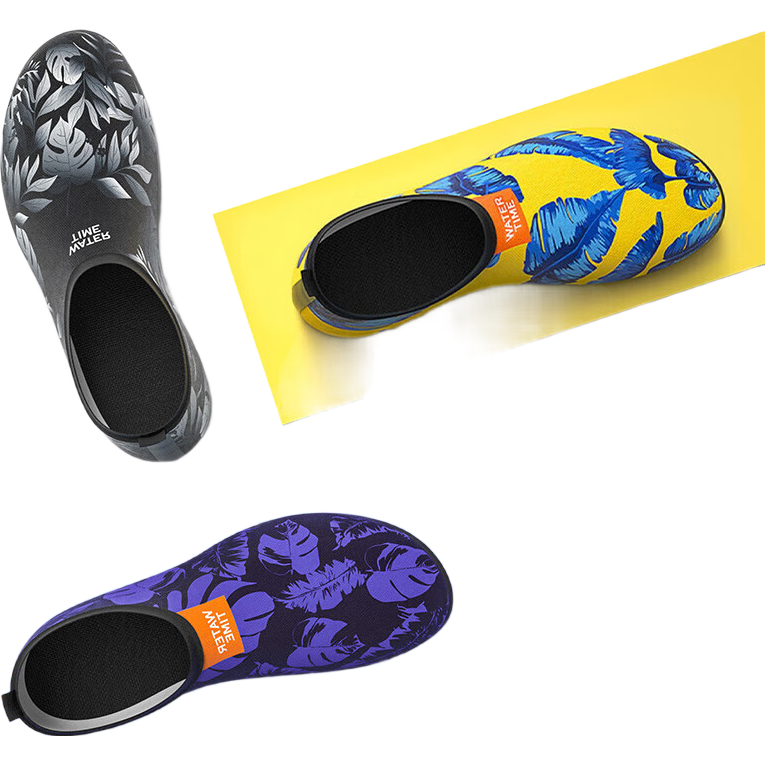 WATERTIME / Shuichuan Diving Quick-Drying Non-Slip Beach Snorkeling Shoes, Seaside Stream Tracing Socks, Wading Shoes, Diving Equipment, Yellow, L