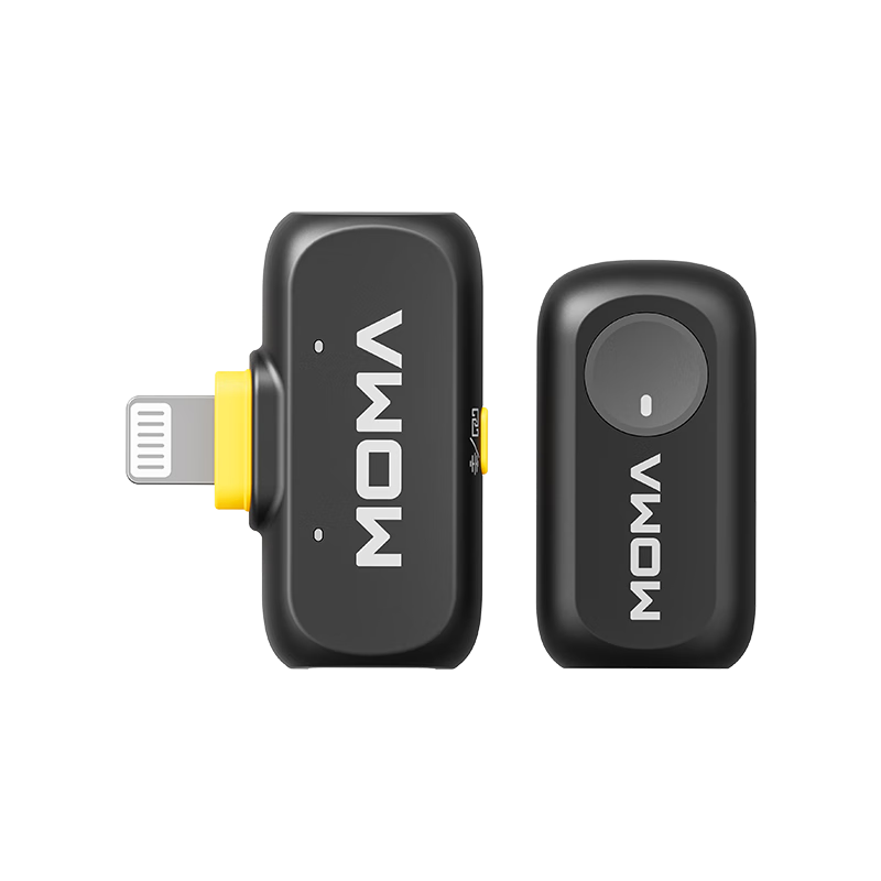 MOMA LARK A1 Wireless Lavalier Microphone, Mobile Phone Live Streaming Mic, Mammoth A1 Dual-Channel Smart Noise-Cancelling Recording Mic, Moma Audio Recorder