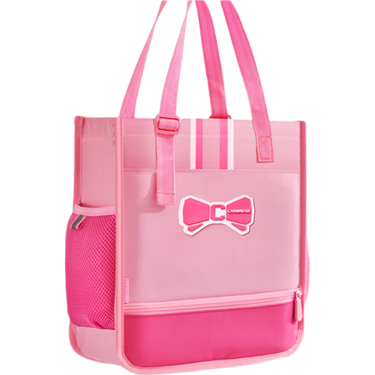 Jianqiaoshu Elementary School Tutoring Bag, Art Bag for Girls, Children's Tutoring Backpack, Boys' Tutoring Handbag, Book Carrying Bag, Rose Pink Color