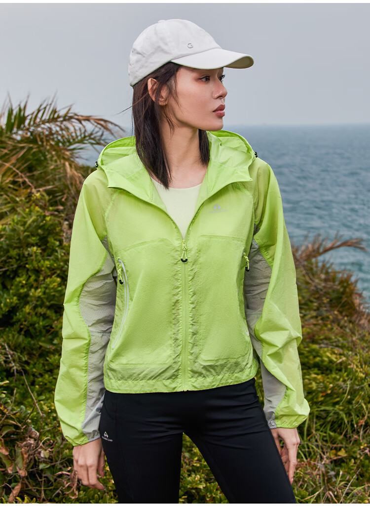 Pioneer Camp Women's Lightweight Breathable Functional Outdoor Water-Repellent Sun Protection Jacket Summer New Short Loose Skin Jacket 13