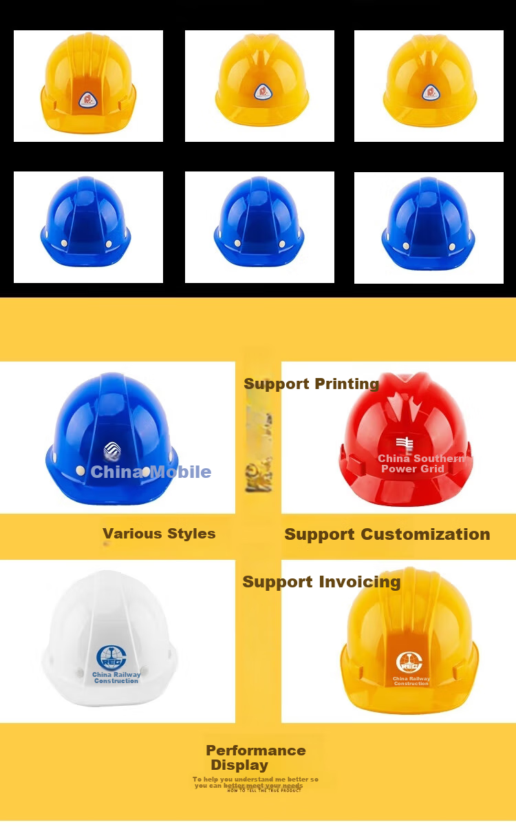 Puda Safety Helmet for Construction Sites, Anti-Smashing And Impact-Resistant, Construction Engineering Work, 6011 Red V-Shaped ABS Model (Fast Delivery from Beijing Warehouse) 2