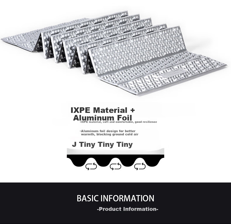 BLACKICE Outdoor Camping GEO Single-Person Beehive Moisture-Proof Mat, Aluminum Foil Version, Lightweight Foldable Mat Z6106 Light Gray 2