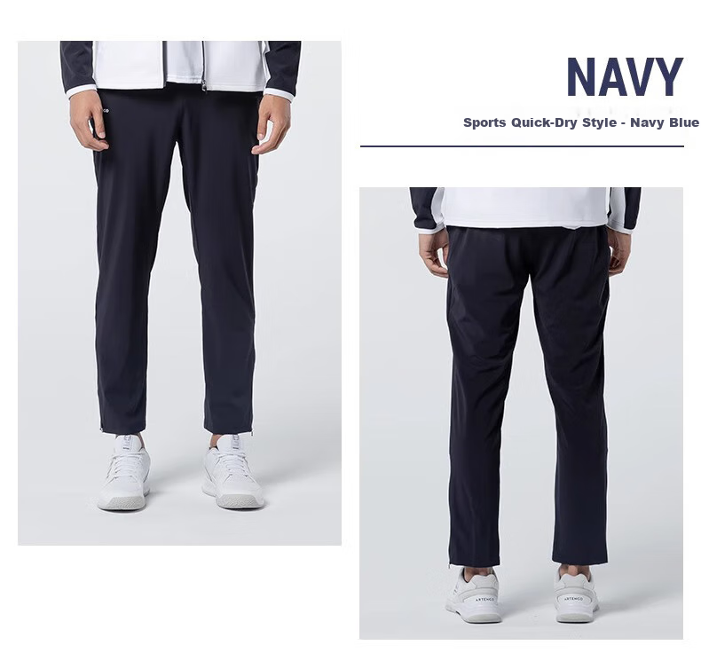 DECATHLON Sports Long Pants, Quick-Dry Trousers, Casual Pants, Athletic Quick-Dry Style - Navy Blue M-2886068 8
