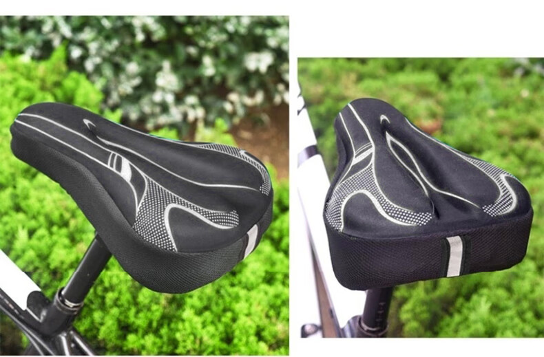 40,000km Bicycle Seat Cover Mountain Bike Comfortable Thickened Silicone Shock Absorption Soft Cycling Accessory 9