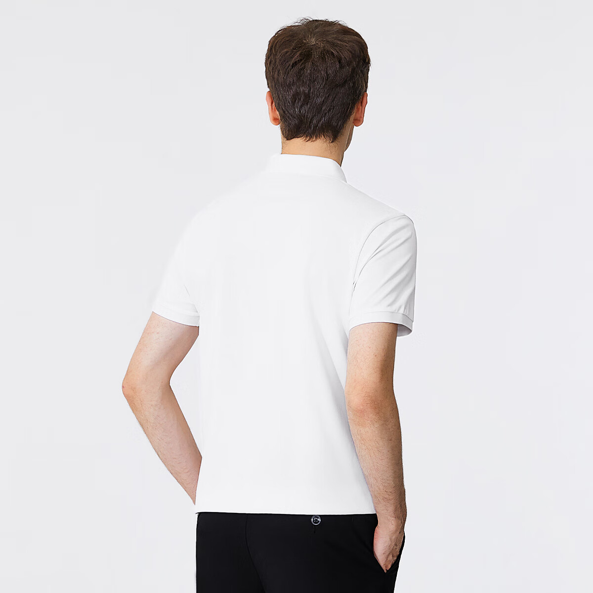 Goldlion GY Short Sleeve Polo Shirt Men Cotton T-Shirt TSF0048-ND153A White M