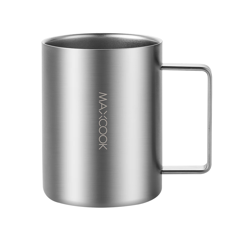 MAXCOOK 316 Stainless Steel Water Cup Mug, Double-Layer Tea Infuser Cup for Students And Children, 400ml MCB8708