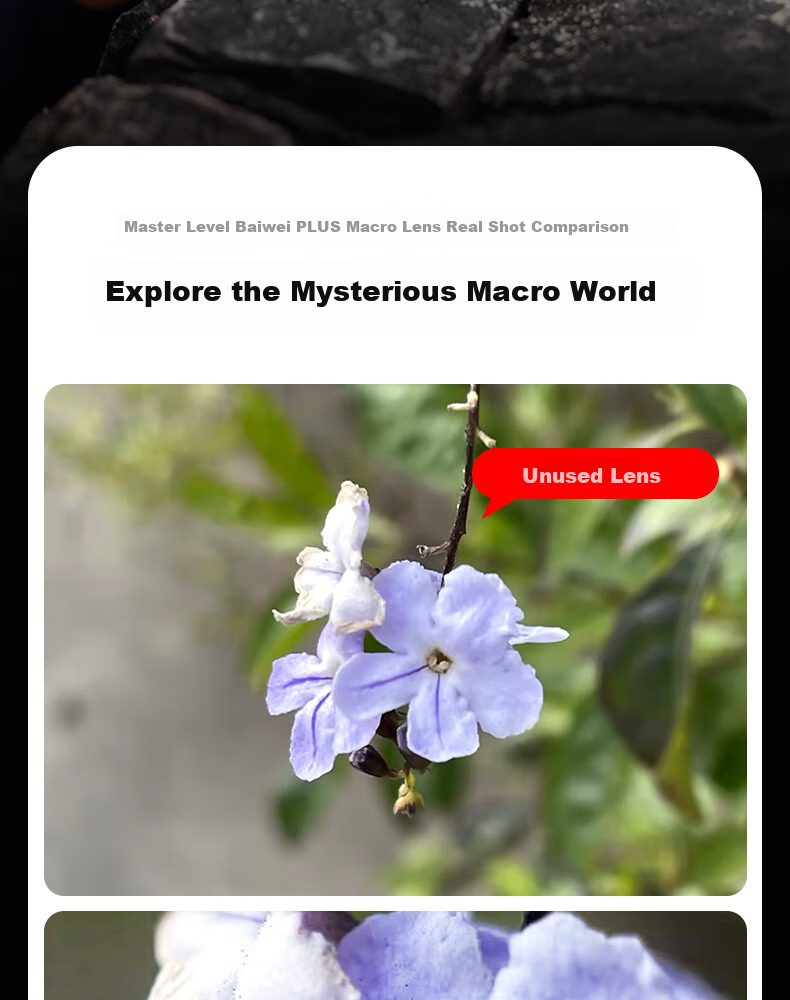 Kase Smartphone Lens, Master-Level Baimei Plus, Flower Bird Fish Insect Jewelry Jewelry Mobile Macro Close-Up Micro Photography Lens 2