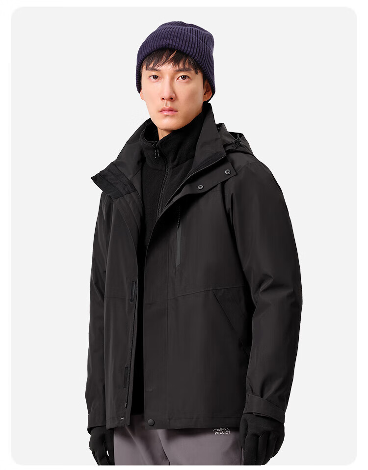 Pelliot [Zhao Lusi Same Style] Shan Ye 2.0 Three-In Men's Outdoor Windproof And Waterproof Jacket 12340106 16