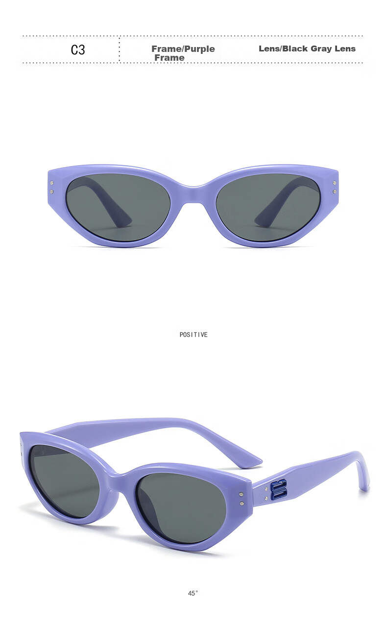 Angelamiao Children's Sunglasses, Polarized Sunglasses for Boys And Girls, Fashionable Cat-Eye Sunglasses 14