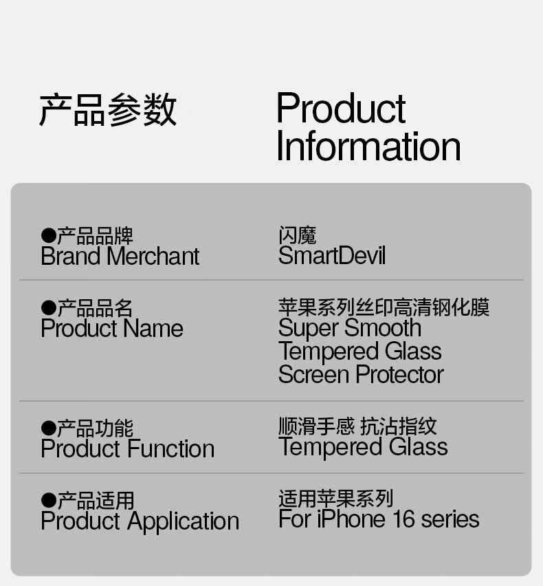 Shanmo [T3-Pro] Tempered Glass Screen Protector for IPhone 16/15, Full Coverage HD Anti-Explosion Shockproof Anti-Fingerprint Smooth Touch Thin Edge 2-Pack 7
