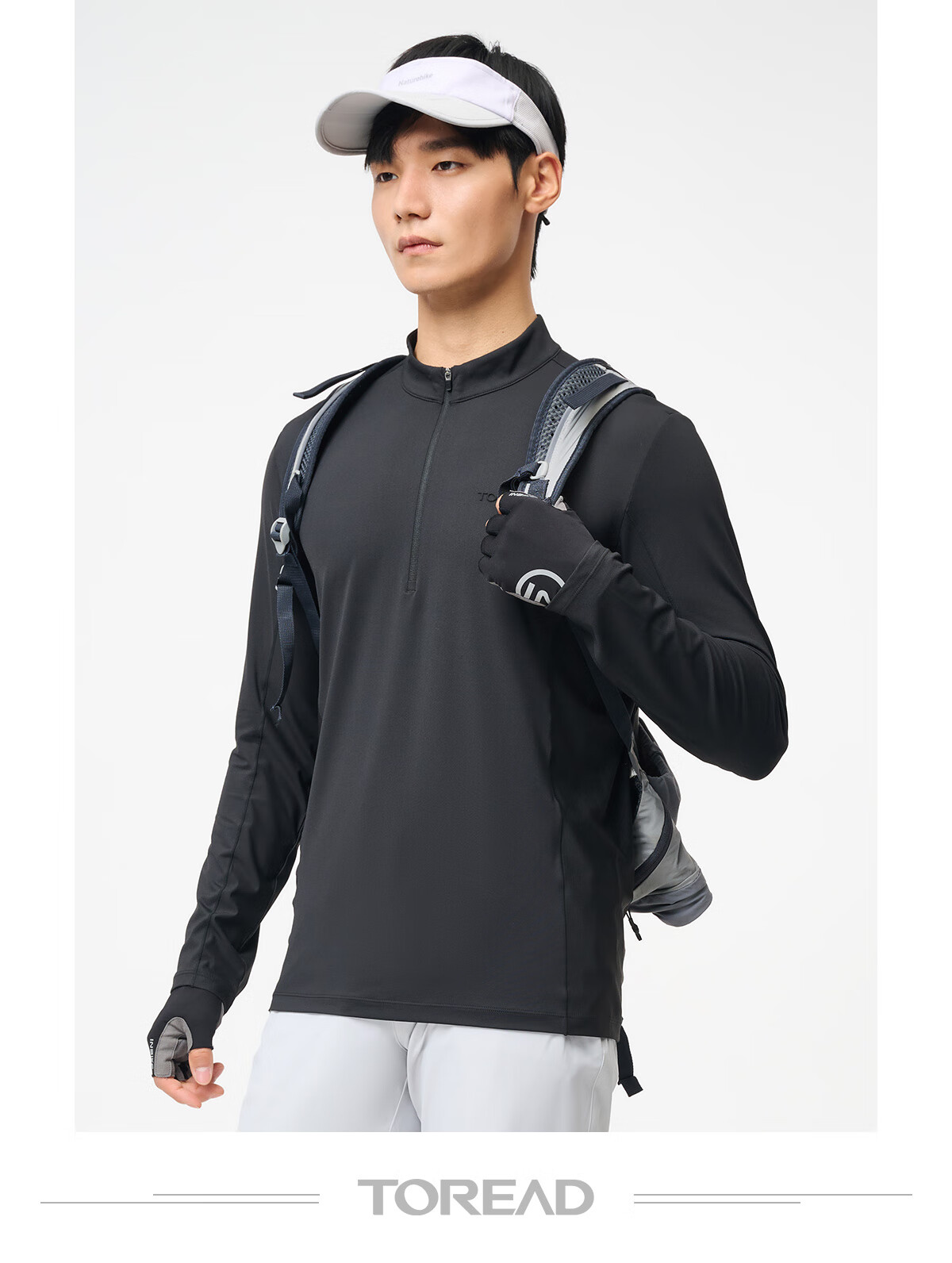 TOREAD Long-Sleeve T-Shirt, Spring And Summer Outdoor Sports Men's Functional Top, Breathable Thin Undershirt, TAJJCN81810 11