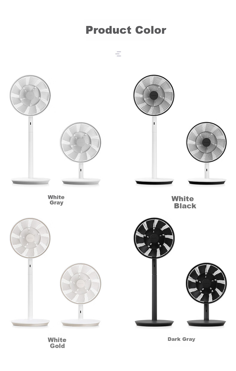 BALMUDA Golf Course Electric Fan Air Circulator Fan Natural Wind Floor-Standing And Desktop Dual-Use Living Room Bedroom Wireless High-Power Camping DC Inverter Japanese Import White And Black 17