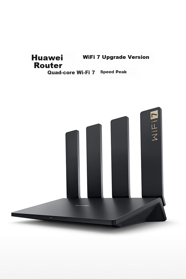 Huawei WiFi7+ Quad-Core Wireless Router Gigabit Wall-Penetrating Signal Booster Smart Home Gaming Router with Fast Ethernet Port and Parental Controls Full Netcom 1