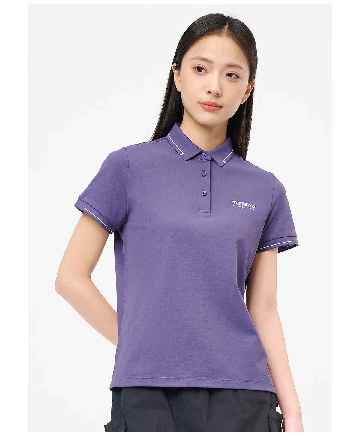 TOREAD Women's Short-Sleeve T-Shirt, Spring And Summer Business Polo Shirt, Outdoor Functional Sweat-Wicking Quick-Dry Breathable Tee, TAJJCN82837 21