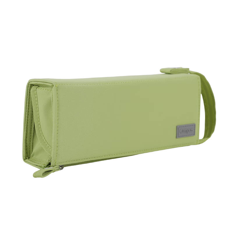 KOKUYO Pencil Case, Campus Large Capacity Horizontal Pencil Box, Multifunctional Student Stationery Case, High-Quality Simple Design, Portable Storage Bag for Pencils, Green, 1 Piece, WSG-PC322LG