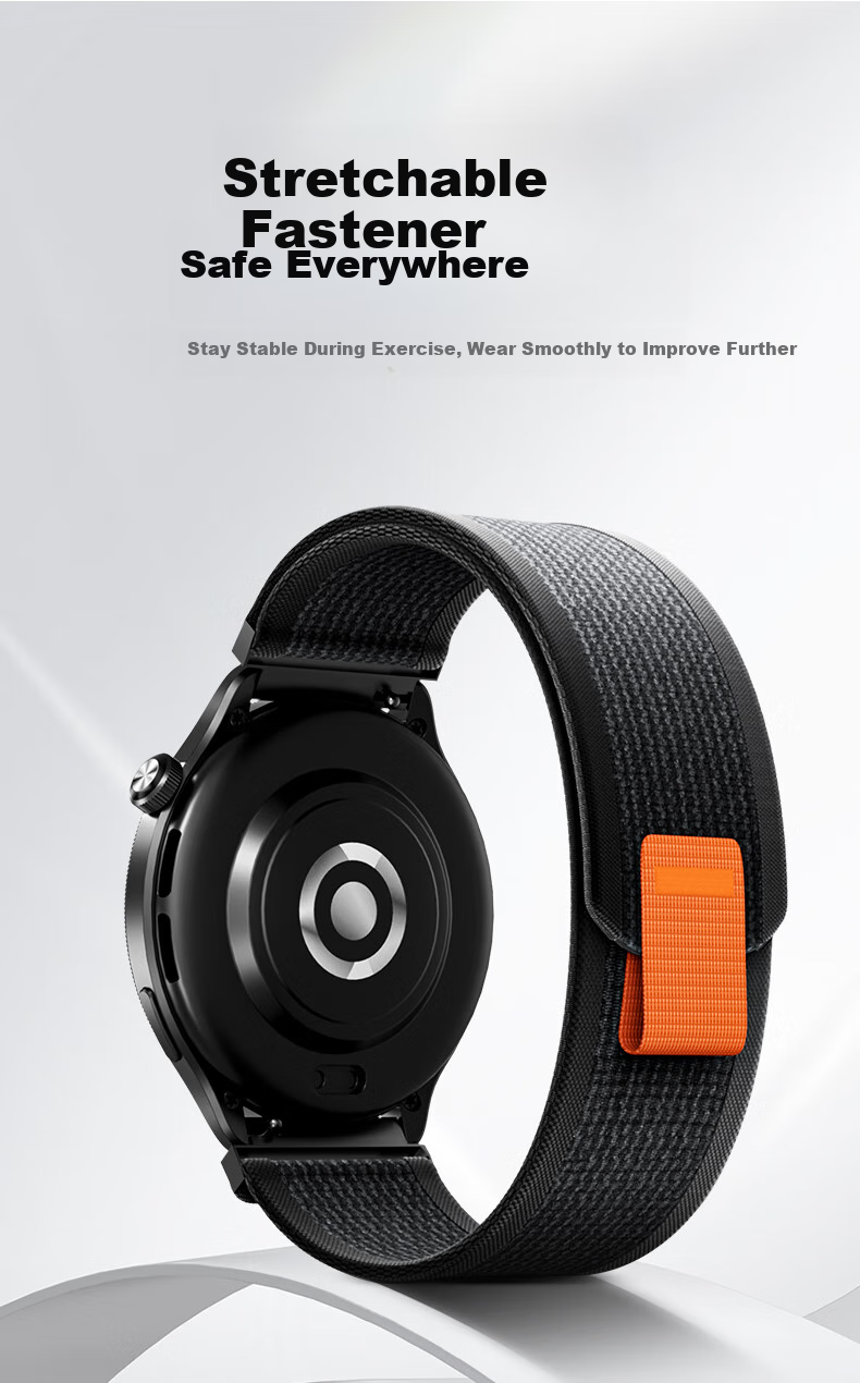 CangHua Compatible with Xiaomi Watch Band for Xiaomi Watch S5/S4, 15th Anniversary Edition, S3/S2/S1/S1Pro/Color, Loop Woven Nylon Strap, Black 7