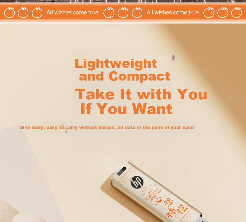 HP 256GB USB3.2 Flash Drive, Xinxinshi Orange Large Capacity USB Drive, High-Speed 220MB/s, for Study, Office, Bidding, Computer, Car Use, Universal Metal Flash Drive 14