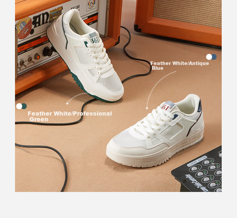 361° Men's Sneakers, Spring And Summer Low-Top Classic Mesh Breathable Sports Shoes, Flat Casual Shoes, 672516624-3 3