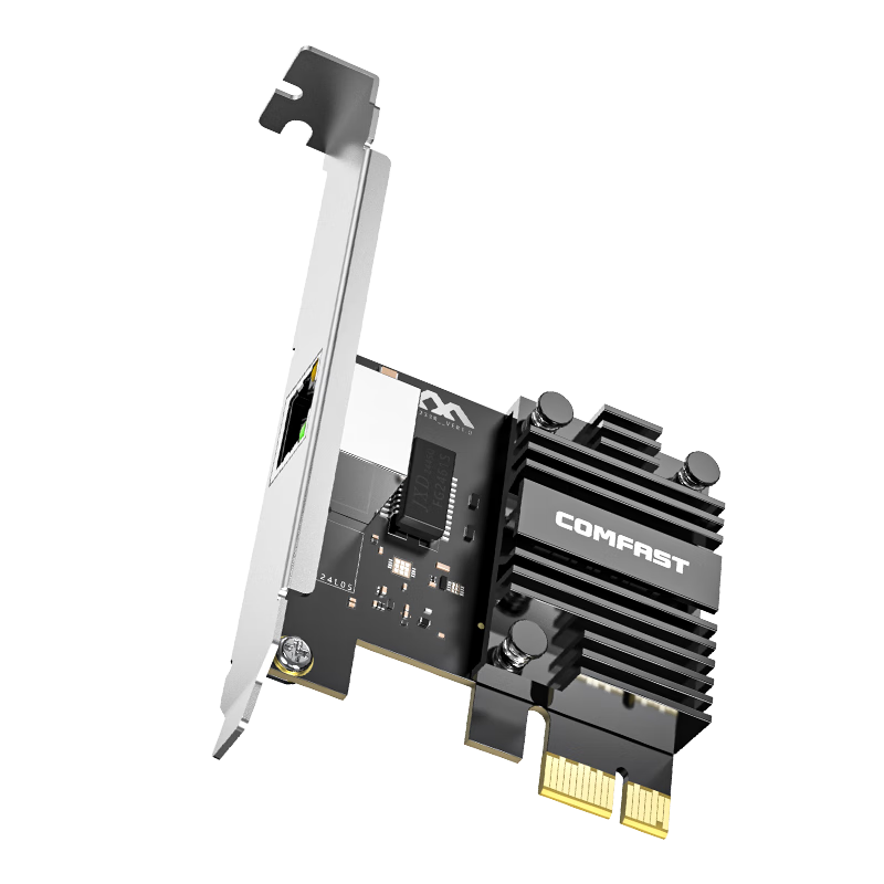 COMFAST PCIe 1G/2.5G/5G Wired Network Card, Desktop Computer Internal to Gigabit Network Card, RJ45 Ethernet Port Expansion Host, Full-Duplex Adaptive 5000 Network Card