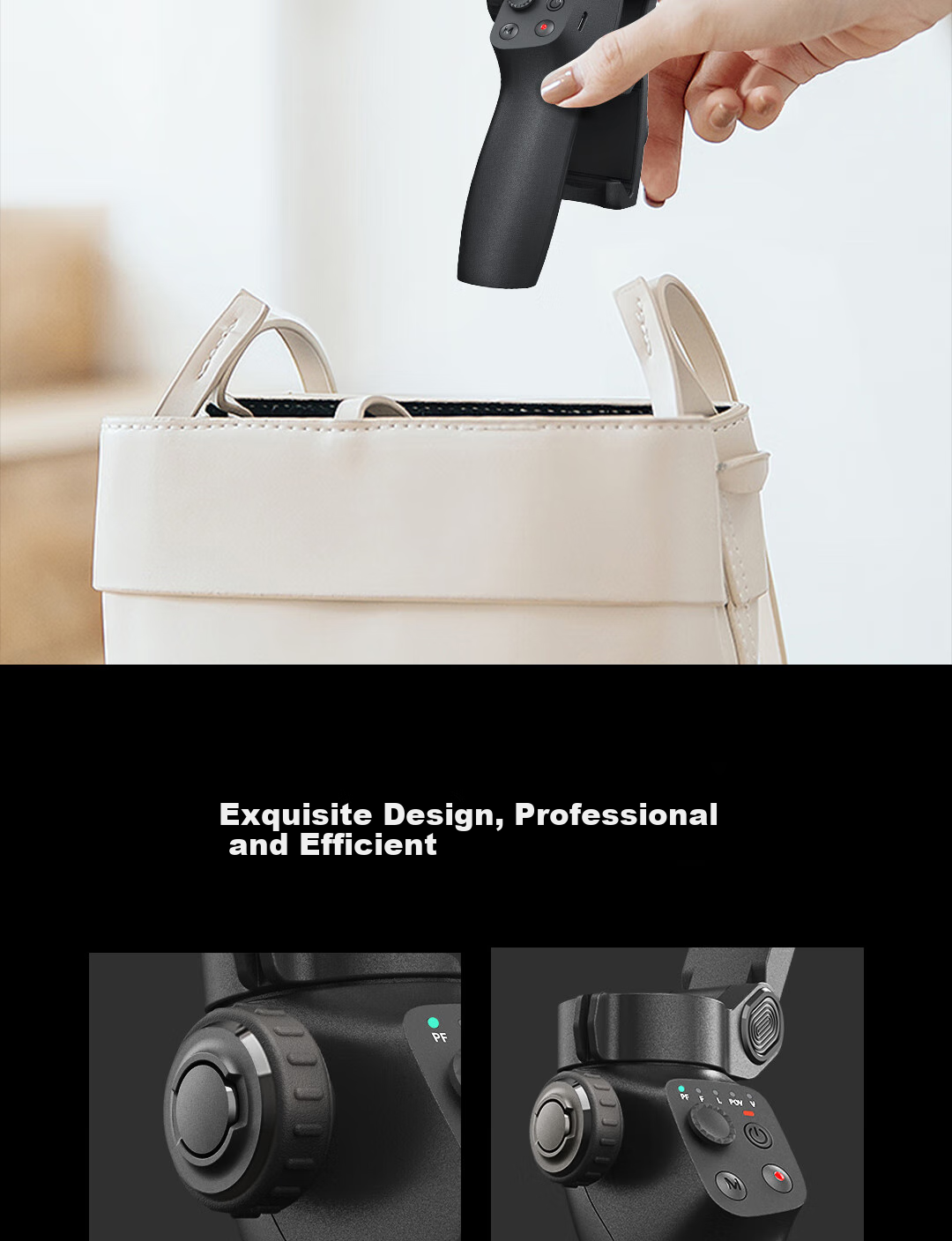 FUNSNAP CM8 Smartphone Gimbal Stabilizer 3-Axis Handheld Anti-Shake Gesture Tracking Selfie Stick AI Follow Smart Tracking Live Streaming Vlog Shooting Tool 13