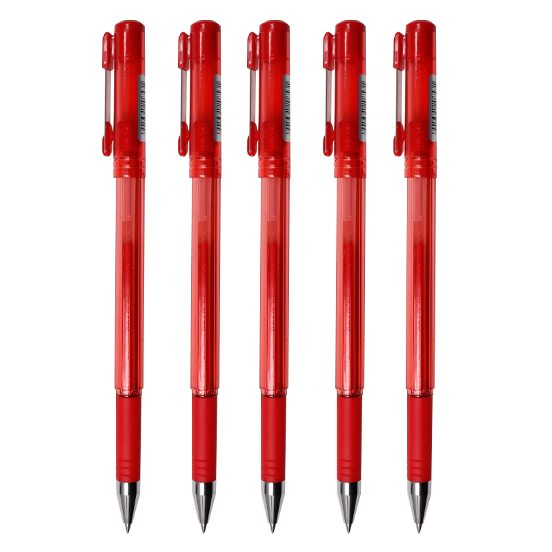 ZEBRA Gel Pen 0.5mm Bullet Tip Signing Pen Student Marker Water-Based Pen C-JJ1 Red 5-Pack