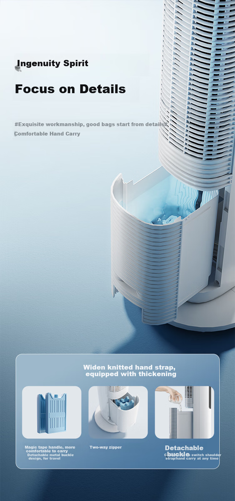 GREE [Plasma Sterilization] Home Air Conditioner Fan with Humidification, Cooling Fan with Water Cooling, Bladeless Tower Fan, Energy-Saving Cooling Machine, Air Cooler KS-06X70Dag 13