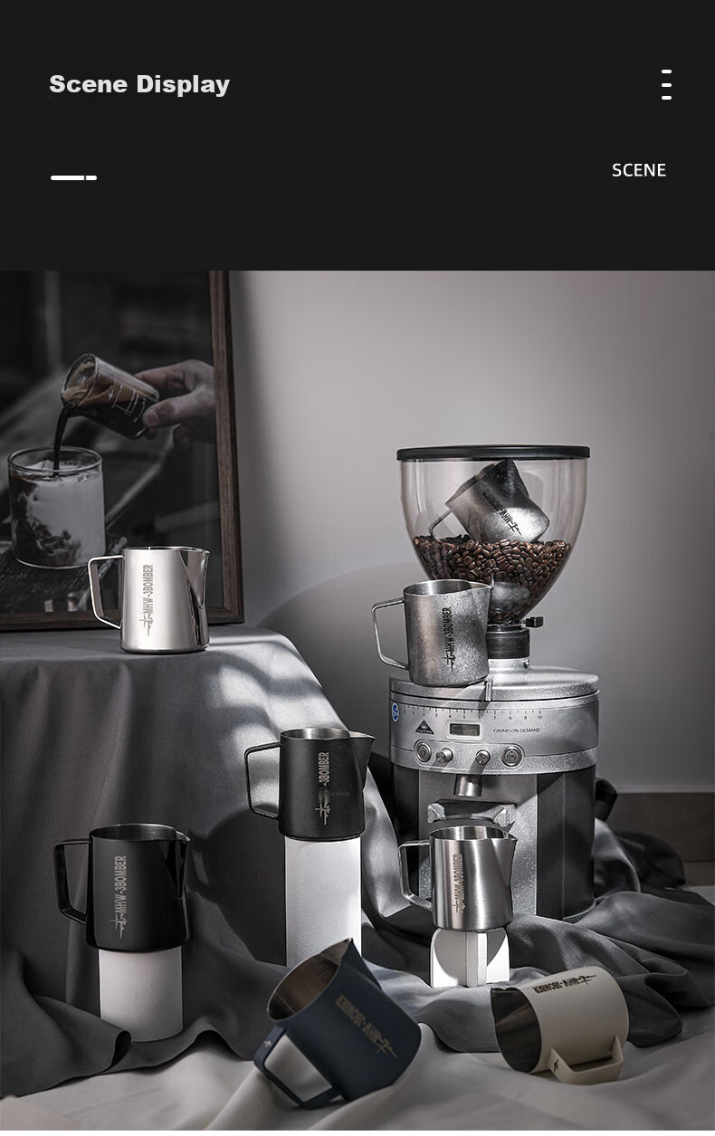 MHW-3BOMBER Gradient Pink Bomber 5.0 Latte Art Pitcher Crocodile Mouth Pointed Round Spout Professional Barista Milk Frothing Pitcher 18