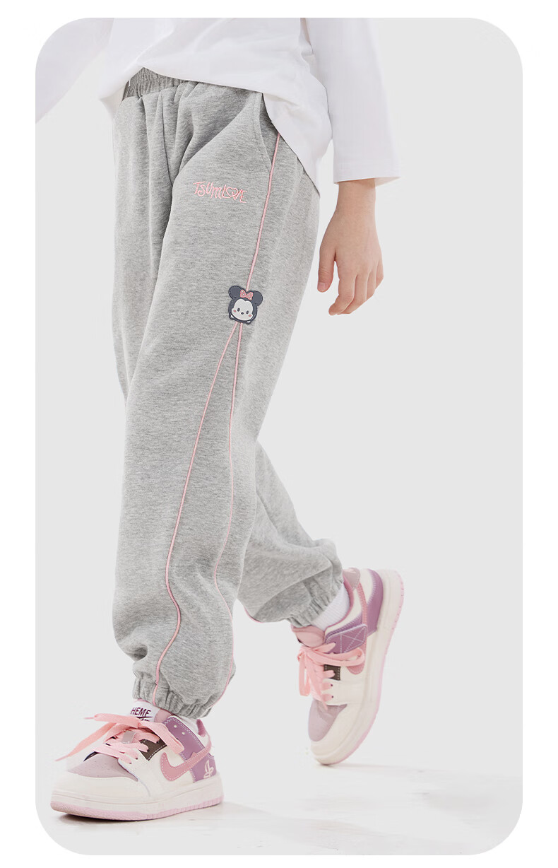 Disney Children's Pants Spring And Autumn Girls' Sweatpants Kids' Casual Trousers Children's Clothing 91127 Navy Blue 160 8